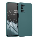 Husa Kwmobile pentru OPPO A74 5G/A54 5G, Silicon, Verde, 57571.207, Carcasa