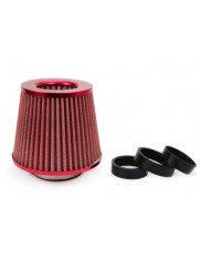 Filtru sport universal de admisie a aerului auto, rosu 160x155x118mm cu adaptori