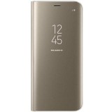Cumpara ieftin Husa Telefon Flip Book Clear View Huawei Mate 20 Pro Gold