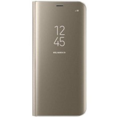 Husa Telefon Flip Book Clear View Huawei Mate 20 Pro Gold