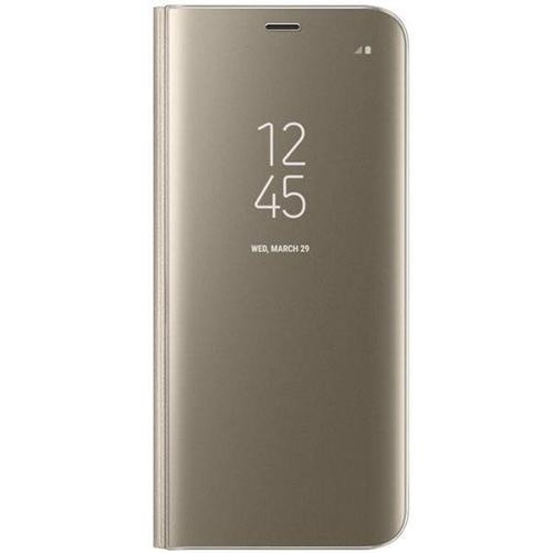 Husa Telefon Flip Book Clear View Huawei Mate 20 Pro Gold