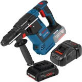 Bosch GBH 18V-26 + ProCORE + GAL 1880 CV - Rotopercutor SDS-Plus 2.6 J motor fara perii + Set acumulator si incarcator Li-Ion 18 V 4 Ah