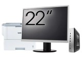 Pachet PC Second Hand HP T730 Thin Client, AMD RX-427BB 2.70-3.60GHz, 8GB DDR3, 32GB SSD Flash + Monitor 22&amp;quot; &amp; Imprimanta Brother HL-L6300DW NewT