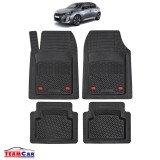 Covorase Auto TeamCar&reg; Tip Tavita Compatibile Peugeot 208 II (2019-2024) Negru, Material Rezistent, Cauciuc