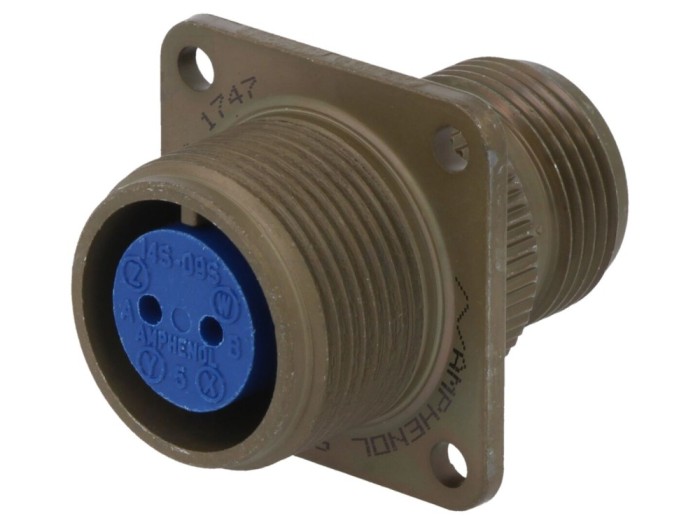 Conector circular 14S, 2 pini, mamă