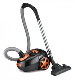 Cumpara ieftin Aspirator cu sac Heinner HVC-VBK750S, 750 W, 2.5 L, putere variabila, sac textil, Hepa 11, Negru/Portocaliu, RESIGILAT, 1 AN GARANTIE