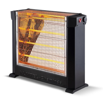 Aragaz cu cuarț KUMTEL HEATER KS-2760, 2200W, Protecție la răsturnare, 4 fire, Termostat, Negru foto