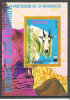Eq. Guinea 1977 Goats, imperf. sheet, used M.008, Stampilat