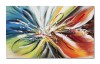 Tablou abstract pictat manual, Reflexii astrale, 100x60cm ulei pe panza, Spectaculos