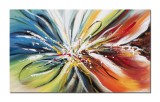 Cumpara ieftin Tablou abstract pictat manual, Reflexii astrale, 100x60cm ulei pe panza, Spectaculos