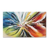 Tablou abstract pictat manual, Reflexii astrale, 100x60cm ulei pe panza, Spectaculos