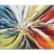 Tablou abstract pictat manual, Reflexii astrale, 100x60cm ulei pe panza, Spectaculos