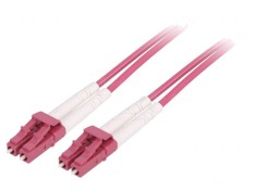 Patch cord fibră OM4 LC/UPC 15m LSZH