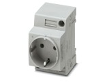 Conector Alimentare AC 16A 3 pini Soclu Mamă PHOENIX CONTACT 0804024 pentru Șină DIN