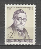 Austria.1971 100 ani nastere E.Tschermak-Seysenegg-botanist MA.727, Nestampilat