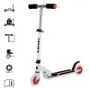 Trotinetă Aluminiu X-Sport, Ghidon Reglabil 72-82 cm, Roți PU 135 mm, Alb-Negru, Oem