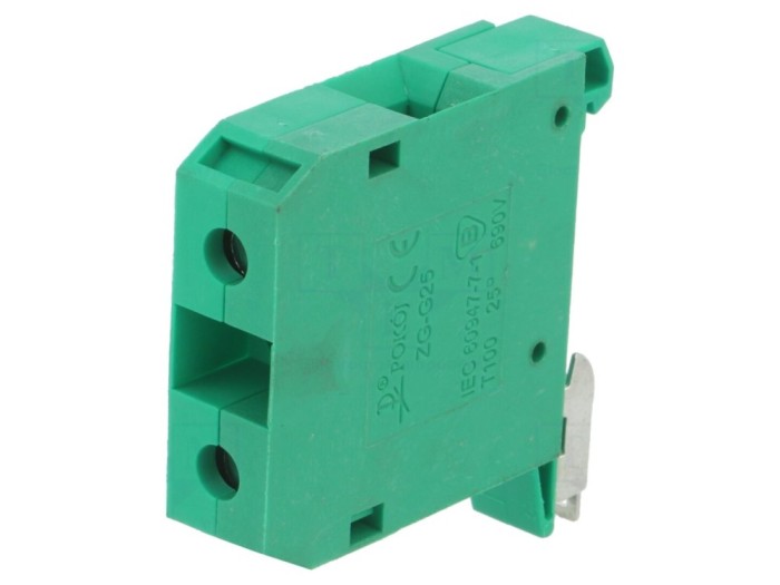 Conector șine 4-25mm2, 2 borne