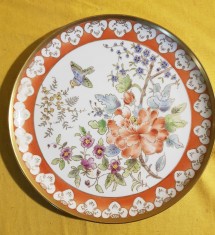 PLATOU DECORATIV DIN PORTELAN A.K. KAISER -WEST GERMANY -ANII 70