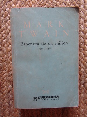 Mark Twain - Bancnota de un milion de lire foto