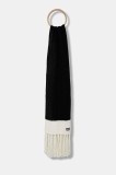 Moschino eșarfă de l&acirc;nă culoarea negru, uni, M3340 30840
