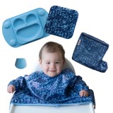 Set premium pentru diversificare bebe Fleur Jardin albastru Tidy Tot