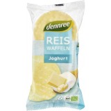 Rondele de Orez Expandat Dennree cu Crema de Iaurt, Fara Gluten, Eco, 100g