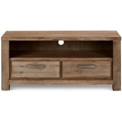 TV Table Alaska with 2 Drawers Solid Acacia foto