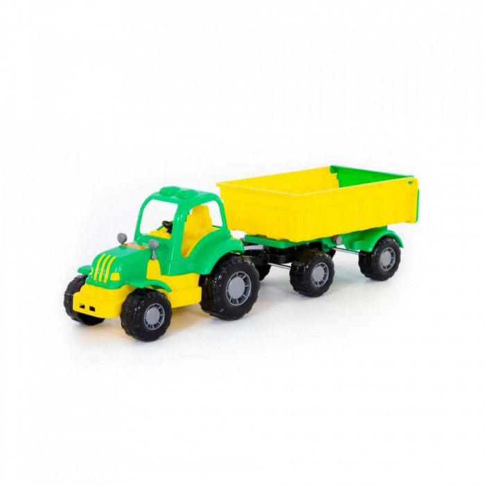 Tractor cu remorca - Hardy, 44x13x14 cm, 7-10 ani, 5-7 ani, 3-5 ani, Băieți