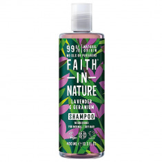 Sampon natural nutritiv cu lavanda si muscata pentru par normal sau uscat, 400ml, Faith in Nature