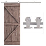 Pista pentru usa glisanta HOMCOM din otel cu kit de montare | Aosom RO