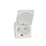 Priza cu capac schuko 2M Schneider Noua Unica alb NU303718TA