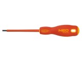 Şurubelniţă izolată plată SL 3 NEO TOOLS 100mm 1kV AC
