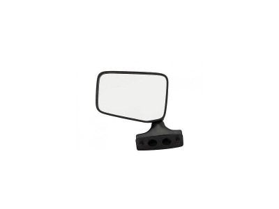 Oglinda exterioara Fiat 126 P 09.72-09.2000 partea stanga Best Auto Vest crom plana carcasa neagra reglare manuala fara incalzire 300051-E, Model FL, foto