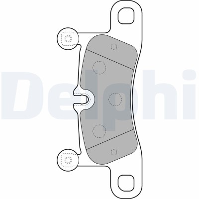 DELPHI LP2233 set placute frana,frana disc foto