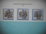 HOPCT TIMBRE MNH 1270 REVOLUTIA FRANCEZA BICENTENAR-3 VAL-1989-GERMANIA DDR/RDG