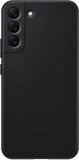 Galaxy S22 Plus; Leather Cover; Black