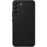 Galaxy S22 Plus; Leather Cover; Black