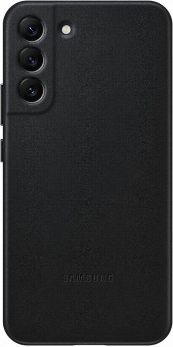 Galaxy S22 Plus; Leather Cover; Black