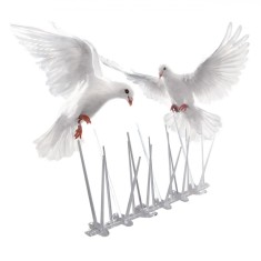 Bandă Anti-Păsări, Model Plastic Transparent, Dimensiuni 25 x 3.5 x 11 cm