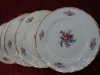 SET / SERVICIU 5 FARFURII INTINSE CU MODEL IN RELIEF DIN PORTELAN BOHEMIA ,, BERNADOTTE,,