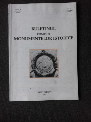 BULETINUL COMISIEI MONUMENTELOR ISTORICE NR.3/1991 foto