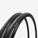 Set 2 cauciucuri ciclism șosea talon flexibil Michelin Lithion 4 700x25 Negru