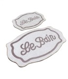 Set 2 Covorase baie Le Bain, 60 x 100 cm, 50 x 60 cm, Antiderapant, Bej