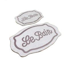 Set 2 Covorase baie Le Bain, 60 x 100 cm, 50 x 60 cm, Antiderapant, Bej