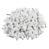 Clema pentru cablu, alb, 5 mm, 100 buc / set