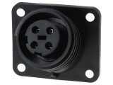 Conector Circular Soclu Mamă 4 PIN Buccaneer 900 Nichelat