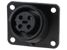 Conector Circular Soclu Mamă 4 PIN Buccaneer 900 Nichelat