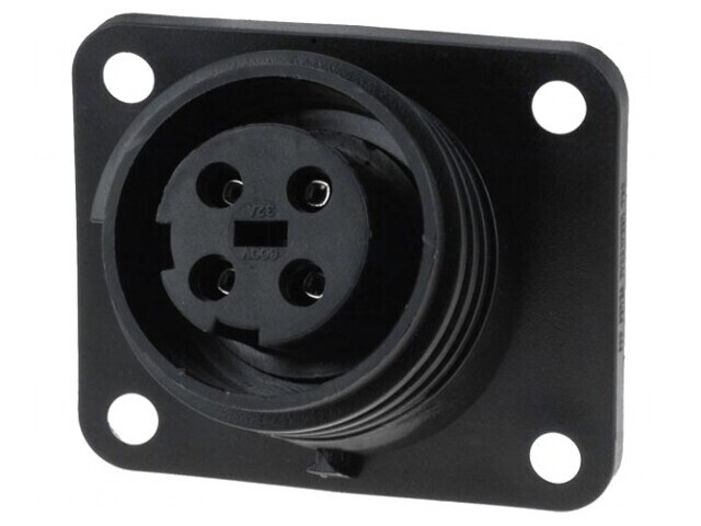 Conector Circular Soclu Mamă 4 PIN Buccaneer 900 Nichelat