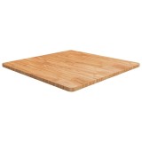 Cumpara ieftin Blat masa patrat maro deschis 80x80x2,5cm lemn stejar tratat