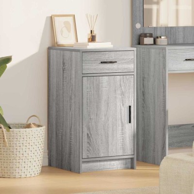 vidaXL Bufet cu sertar sonoma gri 40 x 40.5 x 75 cm Lemn compozit 865069 foto